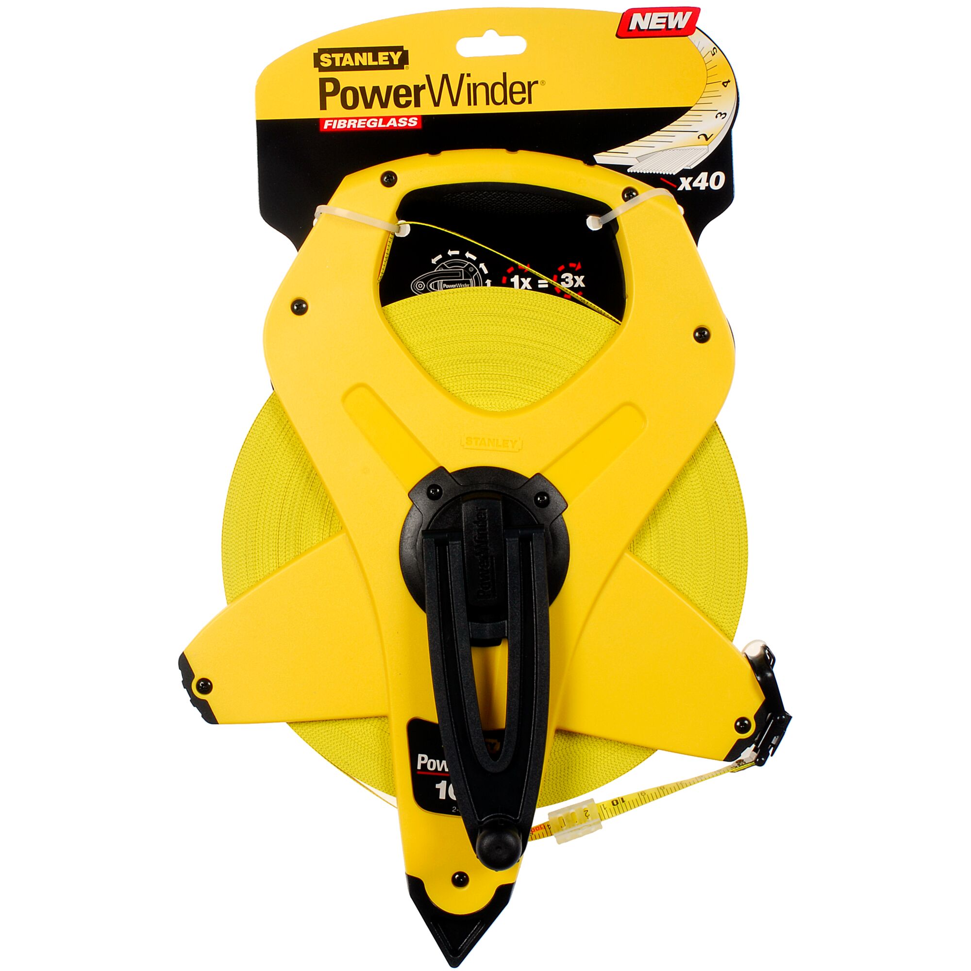 STANLEY® PowerWinder Long Tape Measure 100m