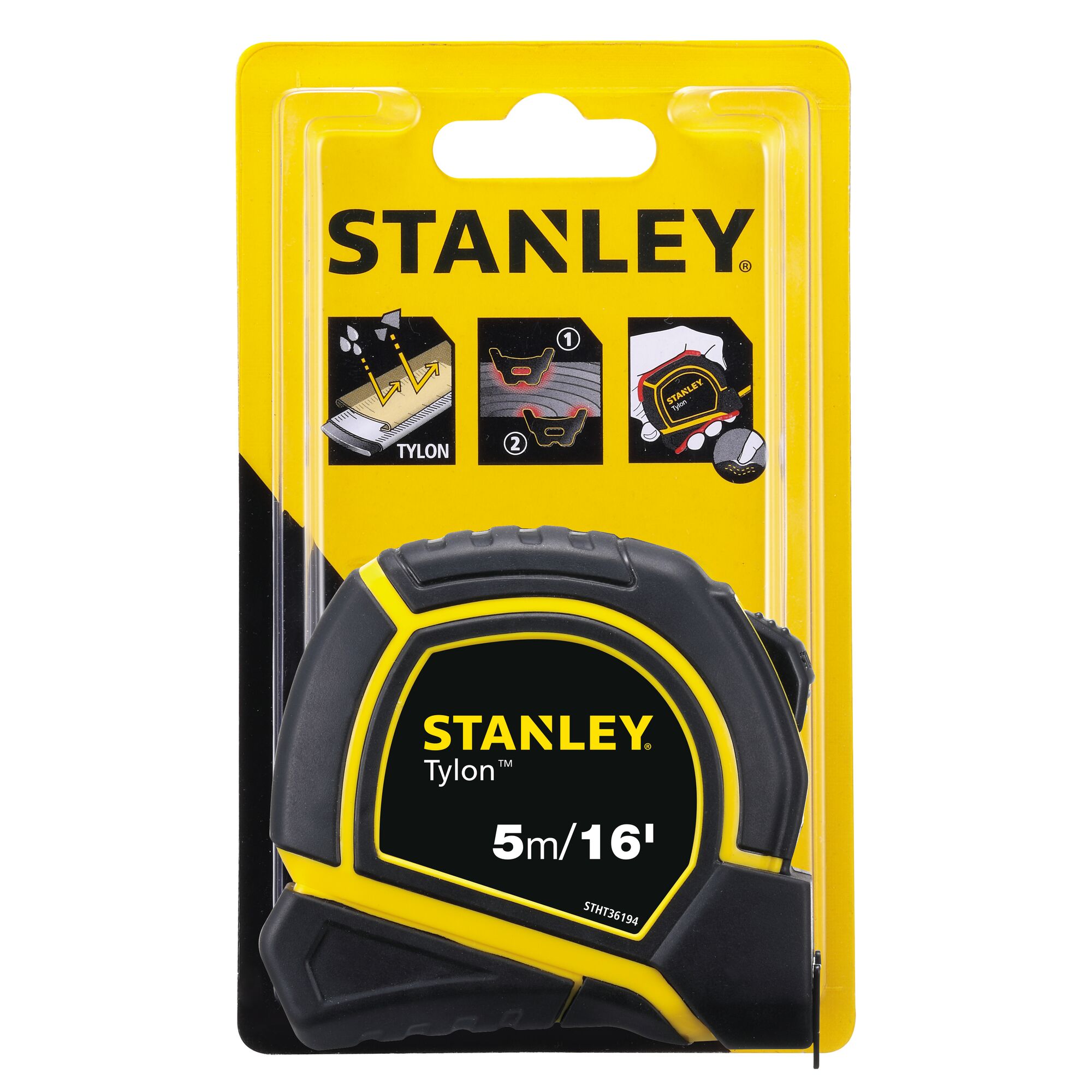 16 in. (5m) x 19mm Tylon Tape Measure