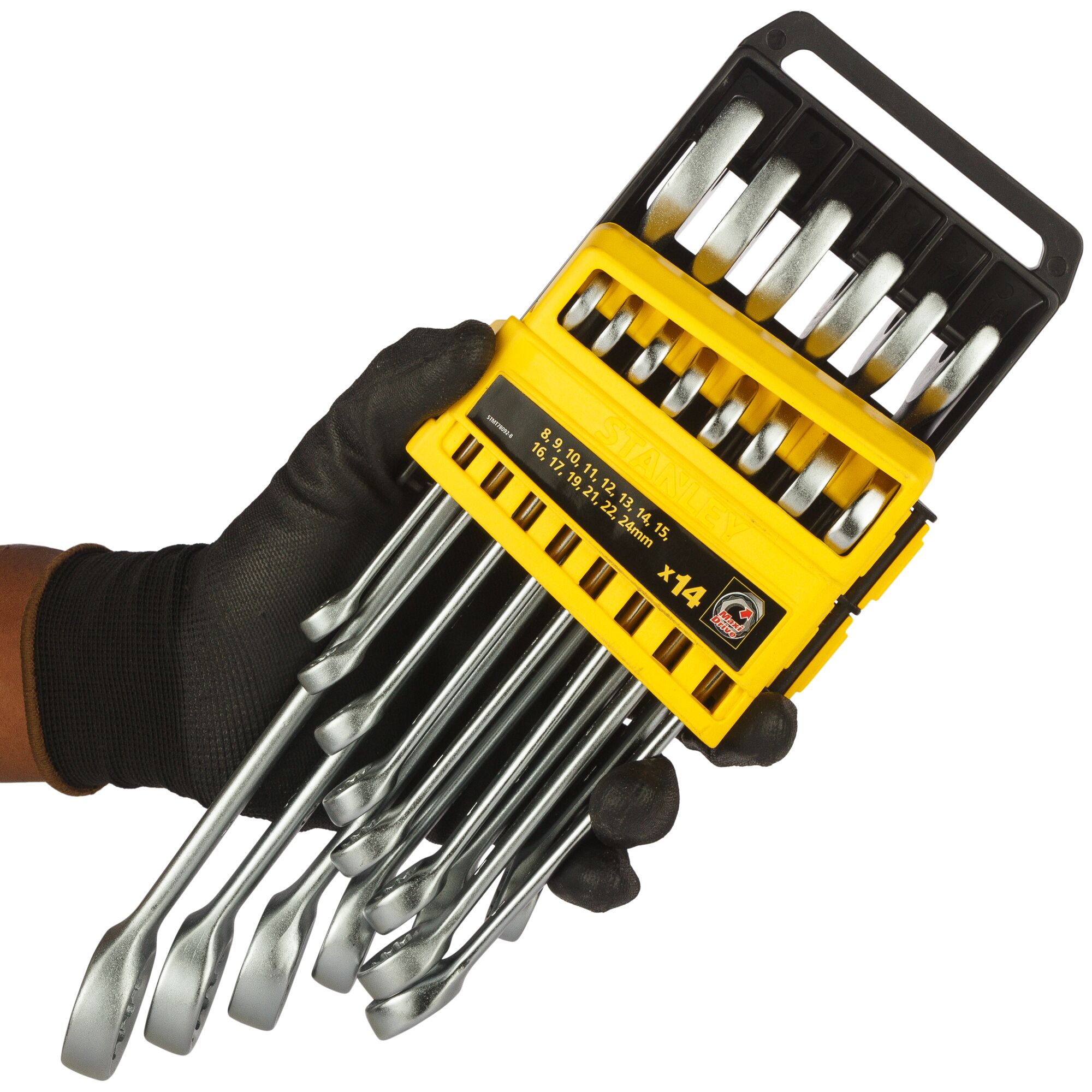 Combination Metric Spanner Wrench Set in Holder (14 pc.)