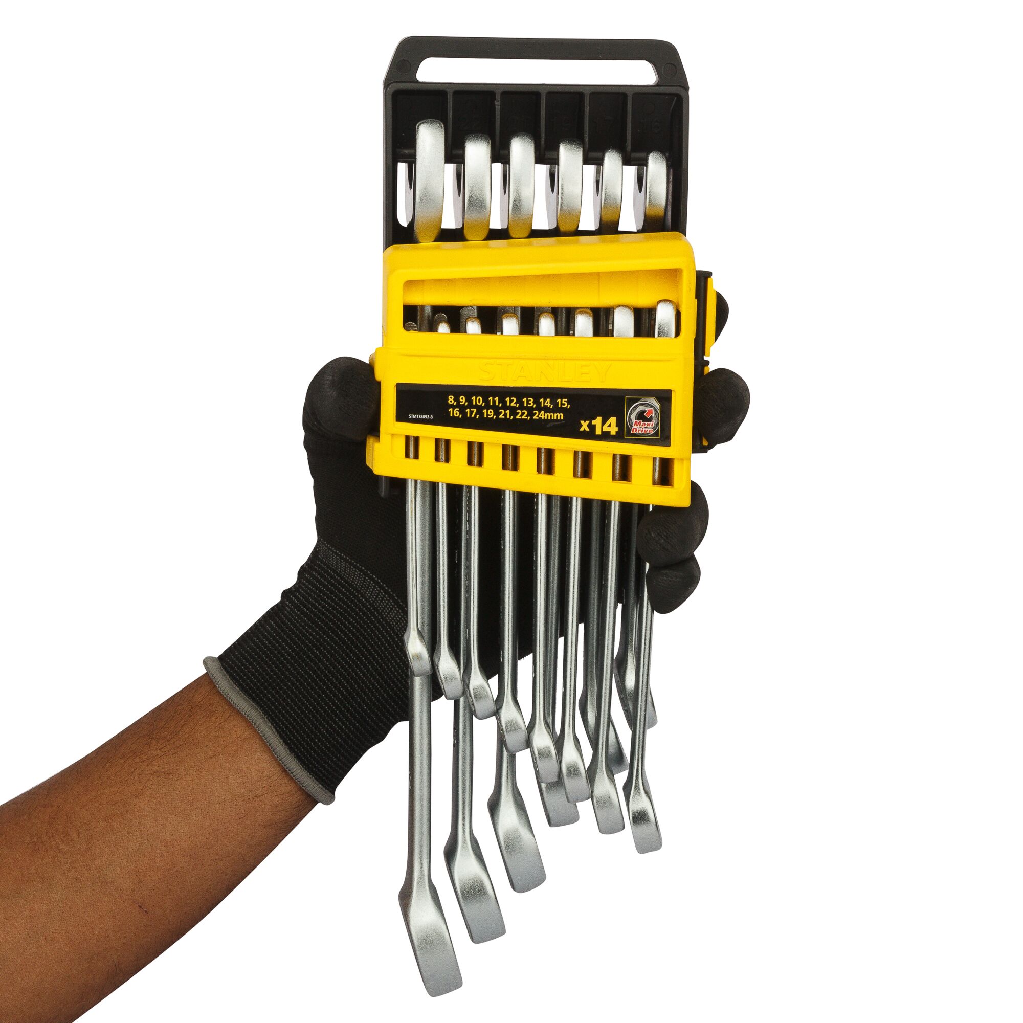 Combination Metric Spanner Wrench Set in Holder (14 pc.)