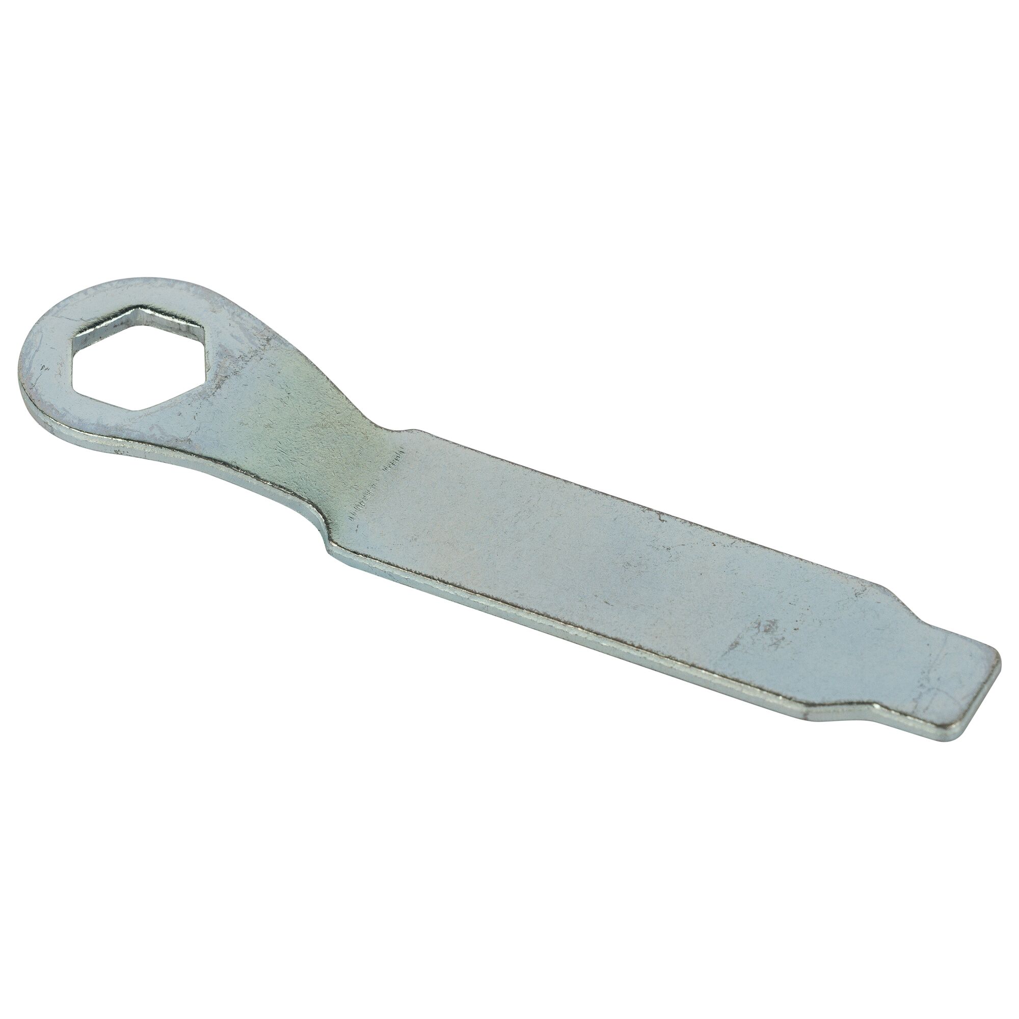STANLEY STHT69800-8 flat metal spanner with hexagonal opening, product photography on white background.