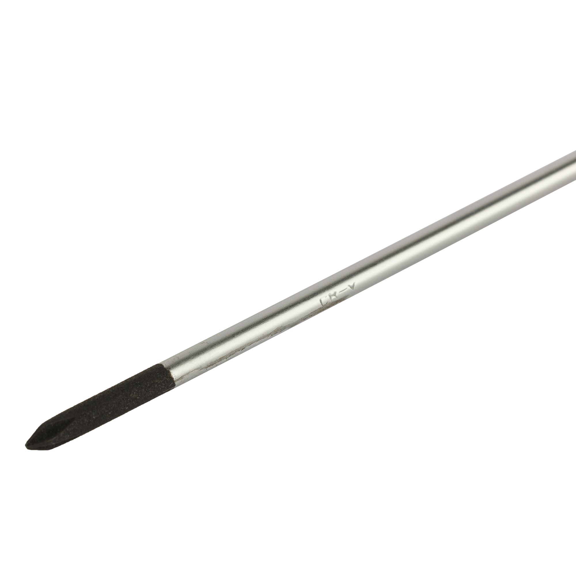 Stanley STMT60801-840 metal file, round shaft with black abrasive tip, product side angle
