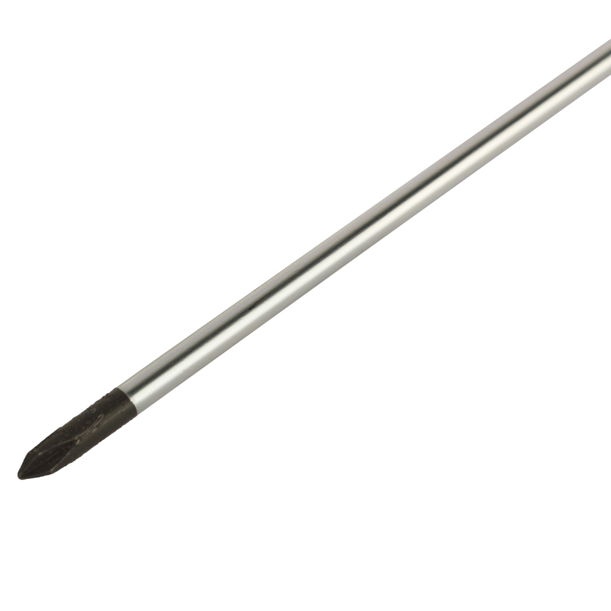 STANLEY STMT60802-8 Phillips screwdriver shaft, metallic finish, tip view, product photography.