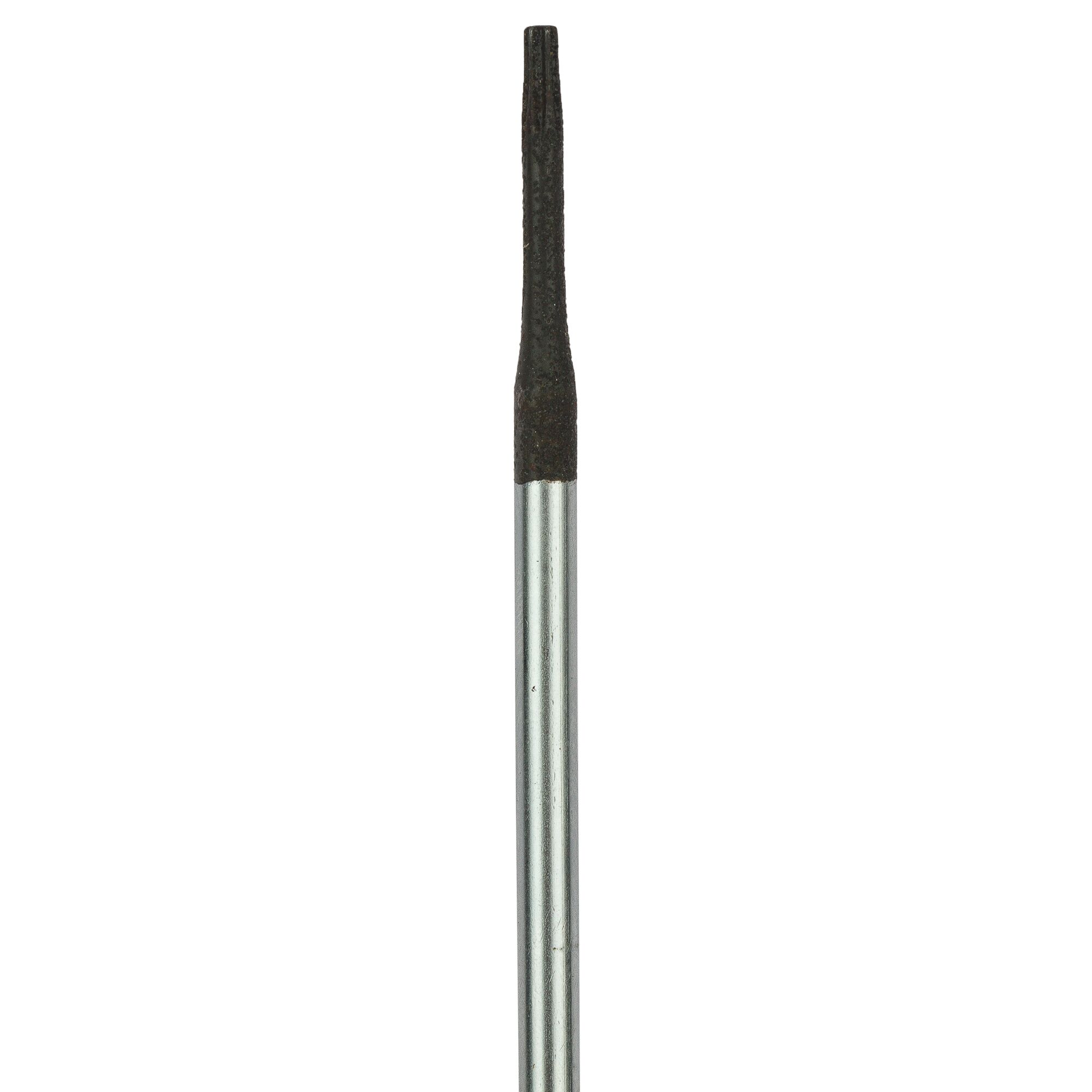 STANLEY STMT60838-8 round metal file, straight-on angle, with textured dark tip and smooth silver handle.