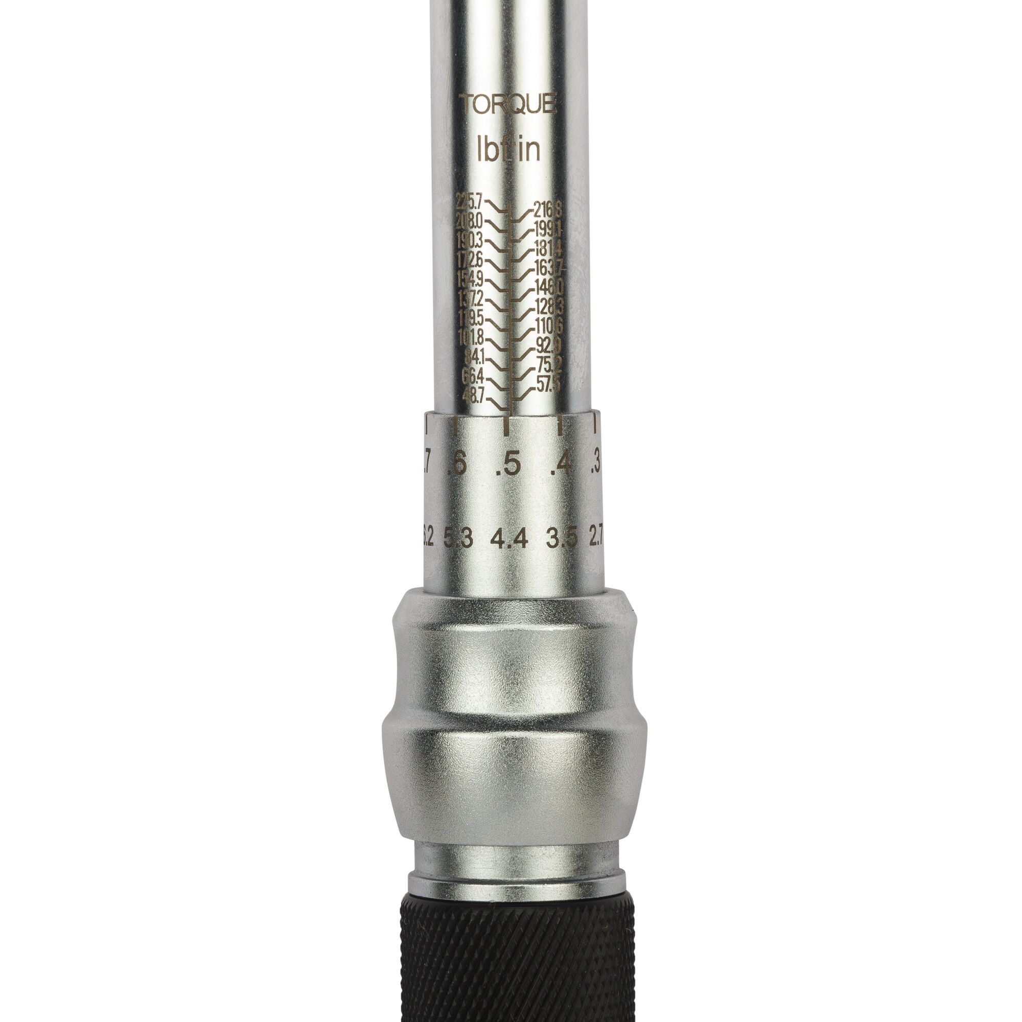 STANLEY STMT73587-8 torque wrench handle with measurement scale, close-up, tool category, on white background.