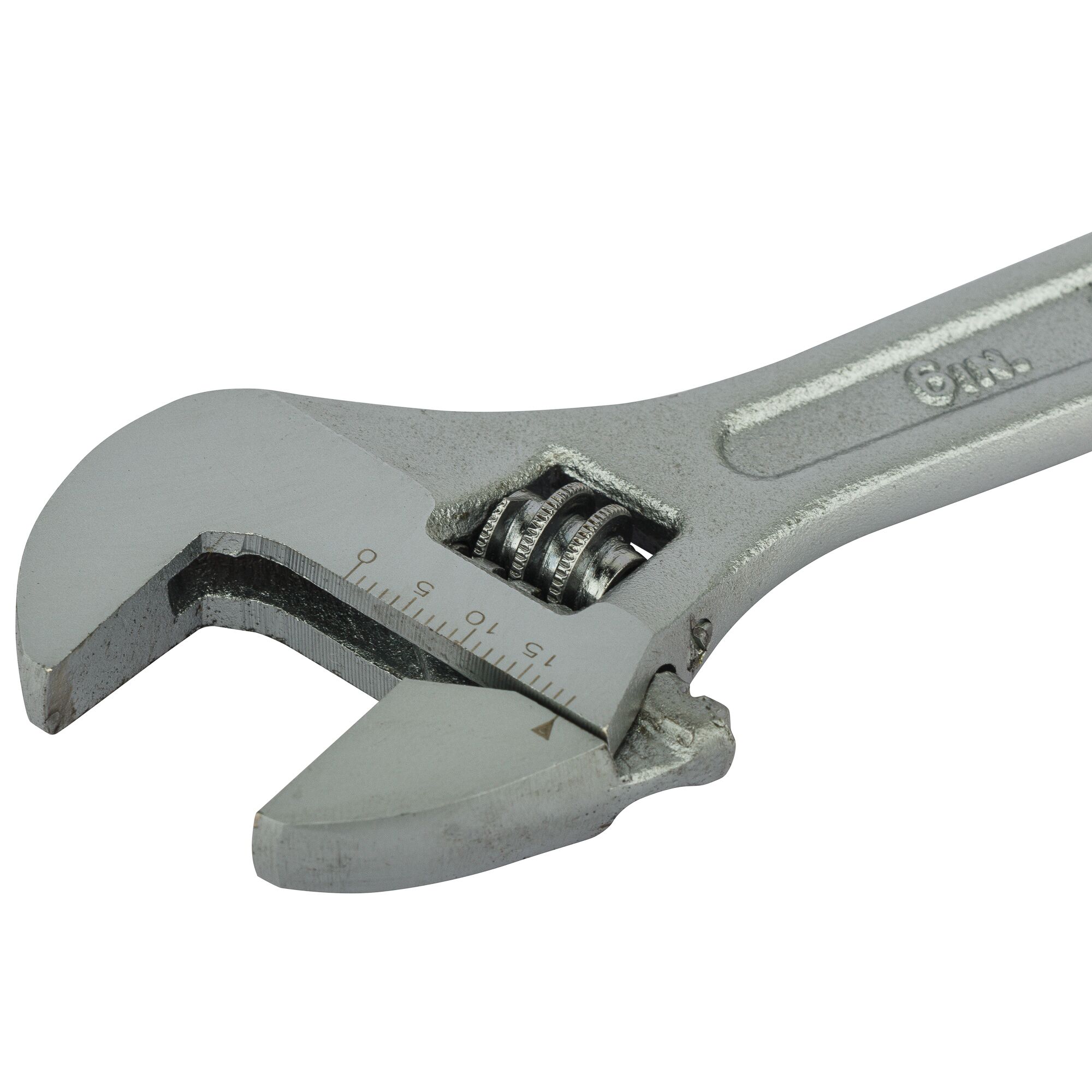 STANLEY STMT87431-8 adjustable wrench, close-up on white background, photography