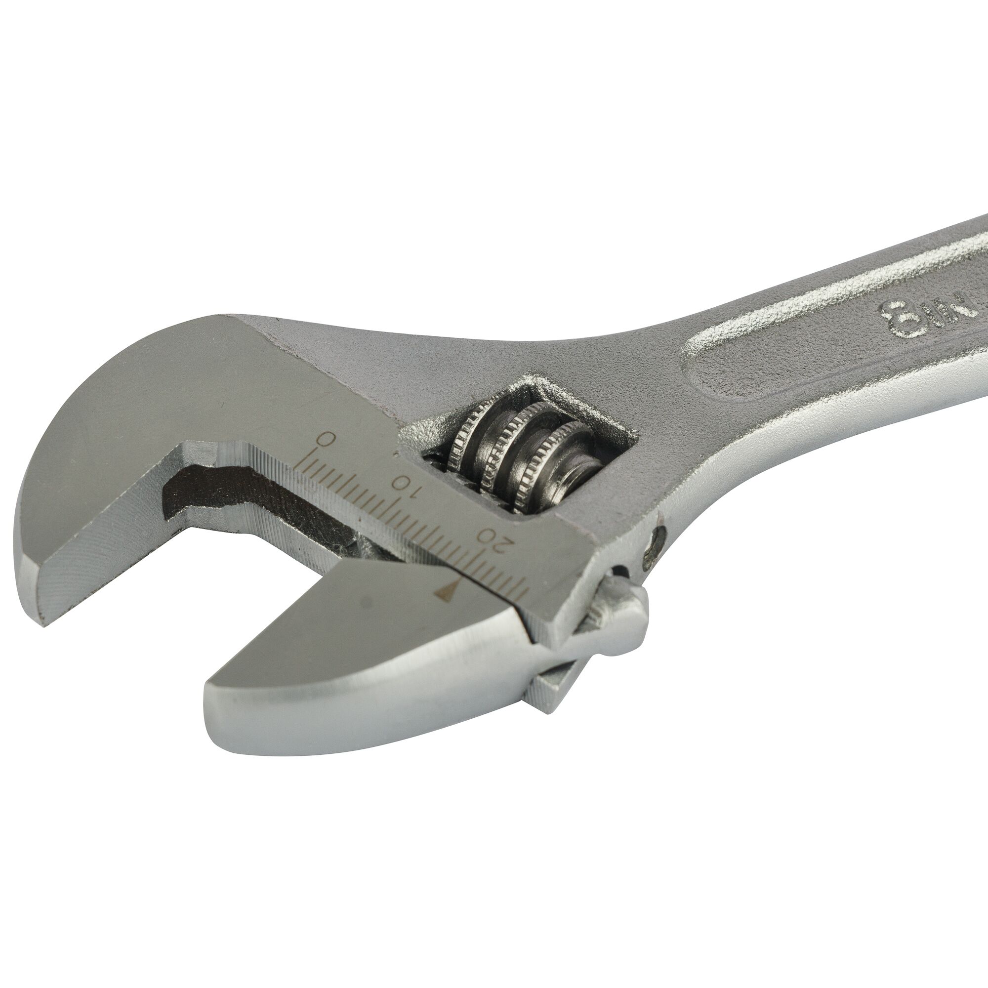 STANLEY STMT87432-8 adjustable wrench close-up on white background