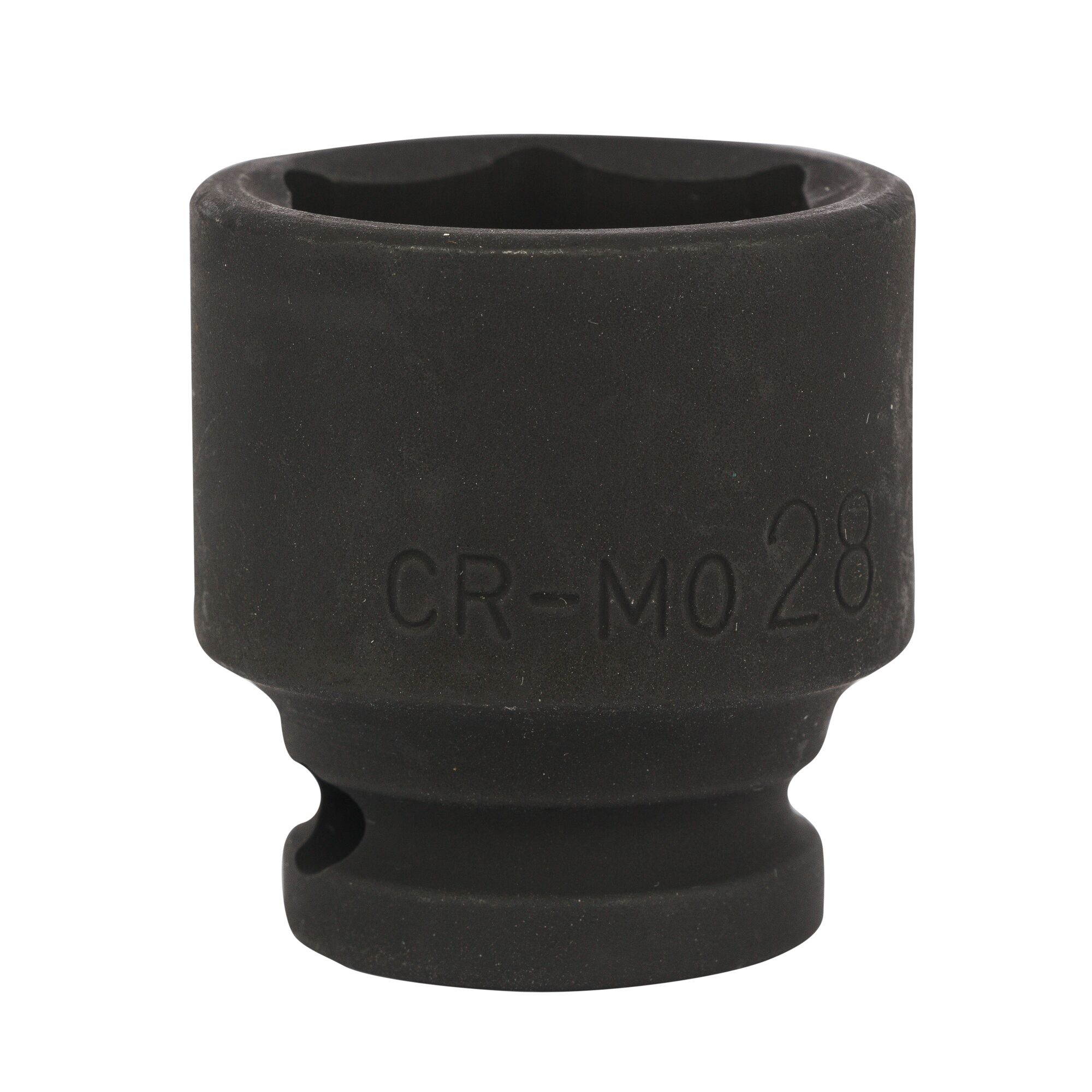 STANLEY STMT89455-8B impact socket, black finish, front angle, tool photography