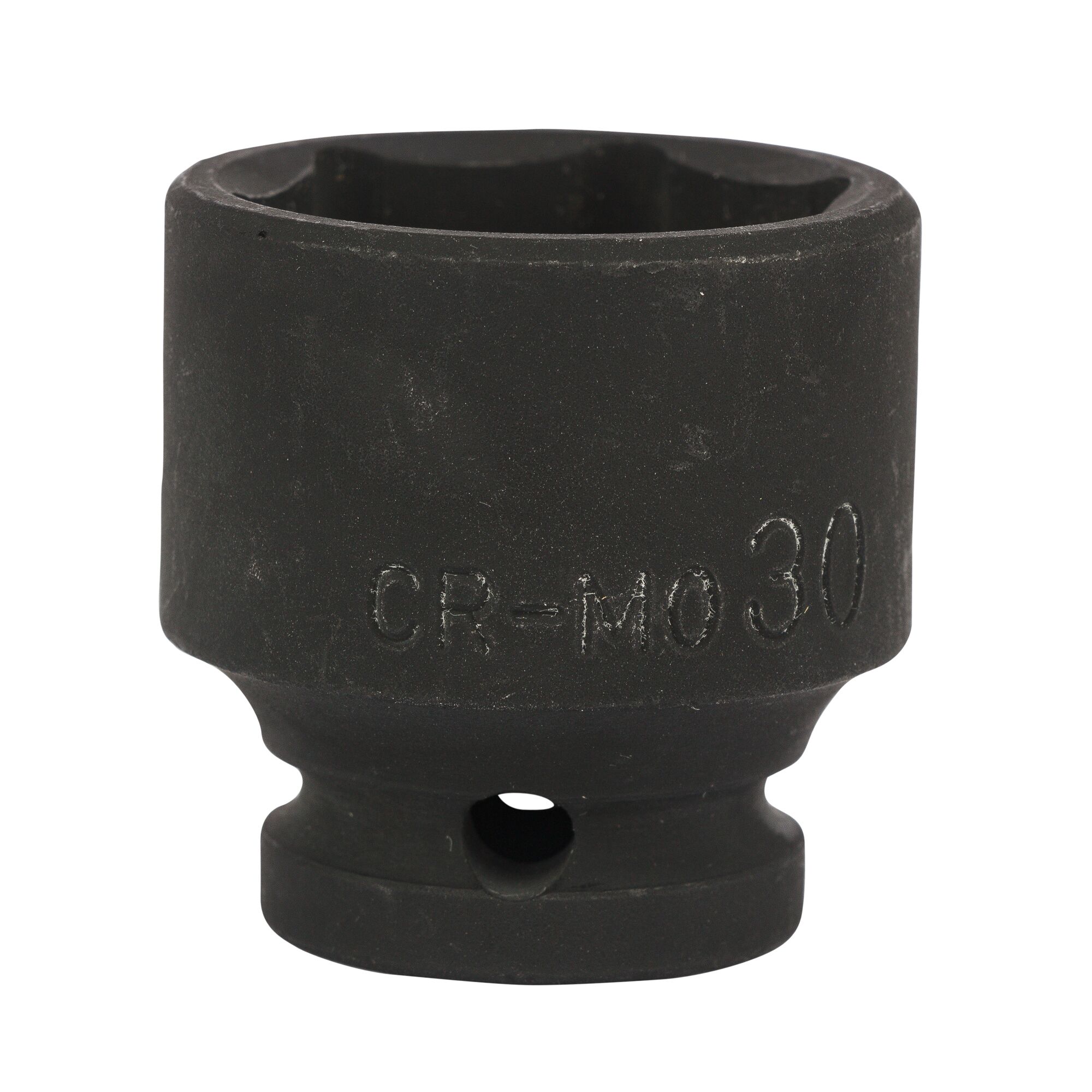 STANLEY STMT89456-8B black impact socket, photography, front angle on white background