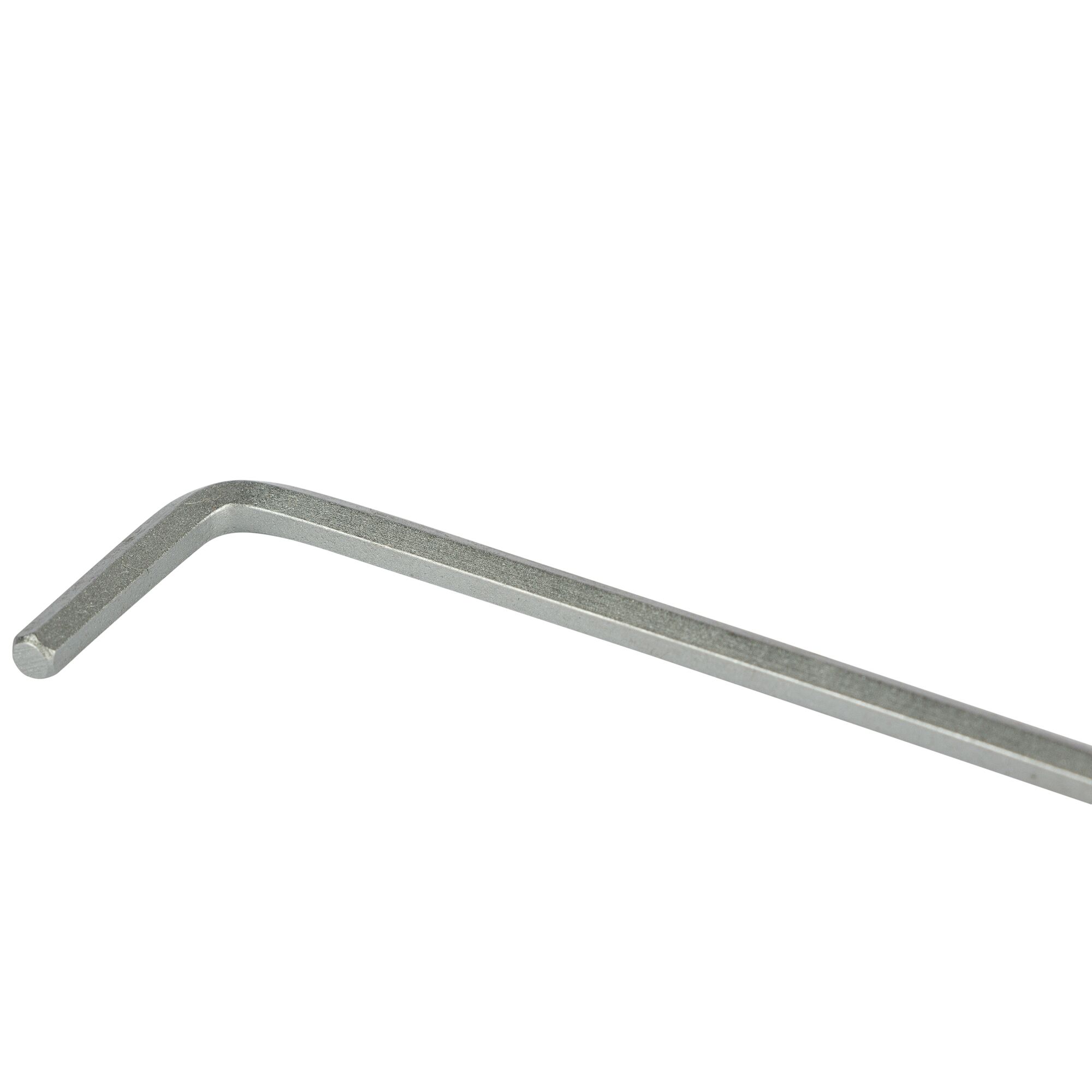 STANLEY STMT94102-8 hex key tool, silver finish, angled side view on white background.