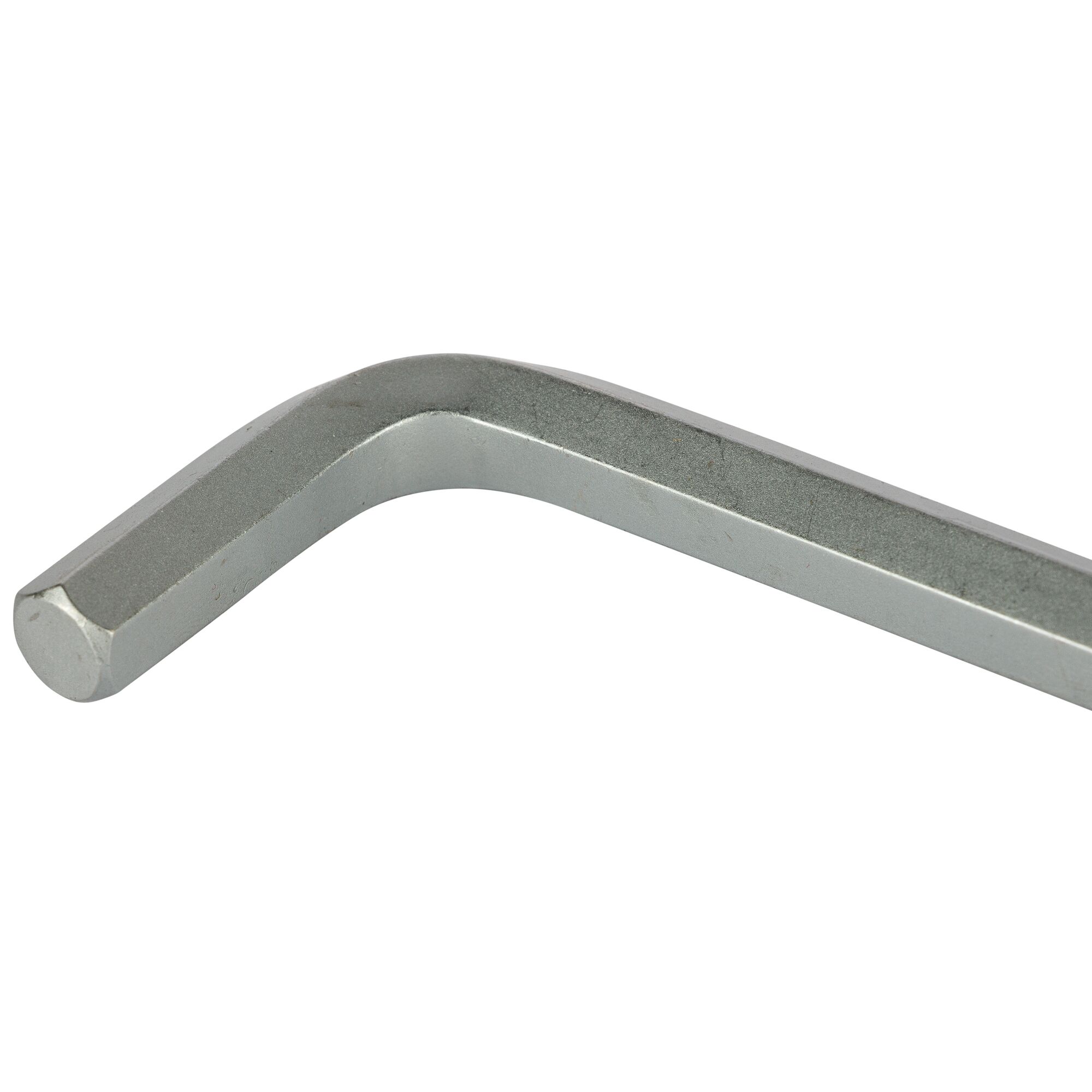 STANLEY STMT94162-8 hex key tool, silver, top angle photo on white background.